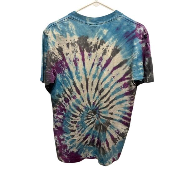 Def Leppard 90s Band T-Shirt Band Giant Tag Tie Dye Single Stitch Men's Large - Picture 9 of 10